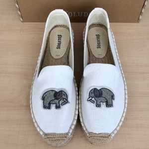 Soludos Elephant Beaded Smoking Slipper